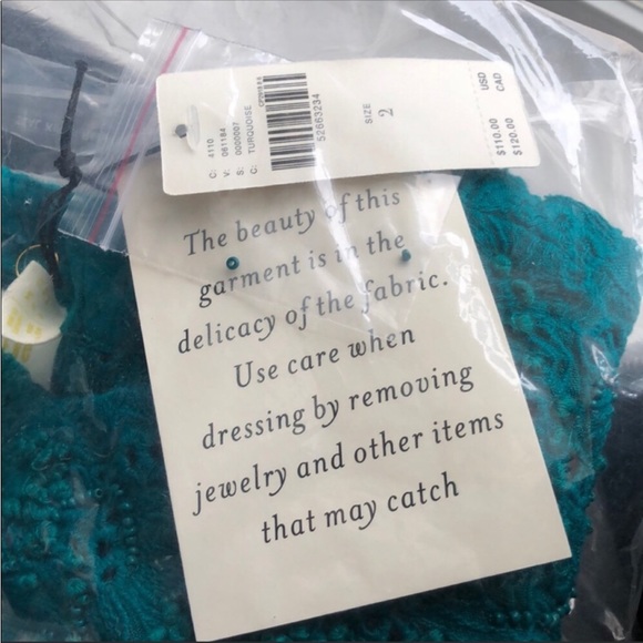 🌿Anthropologie Maeve Karine Beaded Lace Top 🌿 0022 - Picture 7 of 8